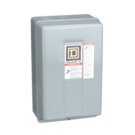 Square-D / Schneider - Square D 8903LG40V01 24 VAC 30 Amp 4-Pole 4NO NEMA 1 Electrically Held Lighting Contactor