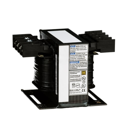 Square-D / Schneider - Square D 9070T200D19 200 VA 208/240/277/380/480 VAC Primary 24 VAC Secondary 1-Phase Control Transformer