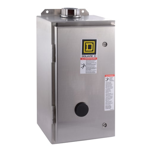 Square-D / Schneider - Square D 8903LW1200V02 110/120 VAC 30 Amp 12-Pole NEMA 4/4X Electrically Held Lighting Contactor