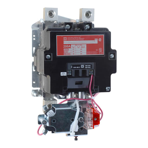 Square-D / Schneider - Square D 8903SVO11V04 277 VAC 200 Amp 3-Pole Open Type Mechanically Held Lighting Contactor