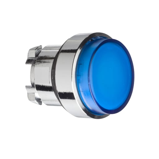 Square-D / Schneider - Square D ZB4BW16 22 mm Blue Round Extended Momentary Illuminated Push Button Operator