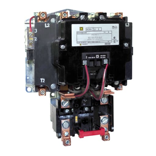 Square-D / Schneider - Square D 8536SEO2V02S 110/120 VAC 90 Amp 50 Hp 4-Pole Open Type Full Voltage Non-Reversing Magnetic Starter