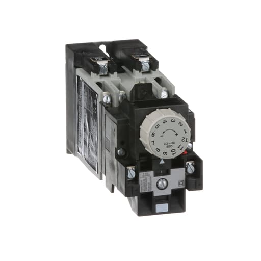 Square-D / Schneider - Square D 8501XO20XTE1V02 110/120 VAC 10/5 Amp 1NO 1NC Panel Mount AC Operated Industrial Timing Relay