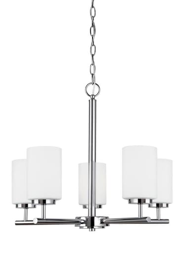 SEAGULL - SEA 31161-05 FIVE LIGHT CHANDELIER CHROME OSLO
