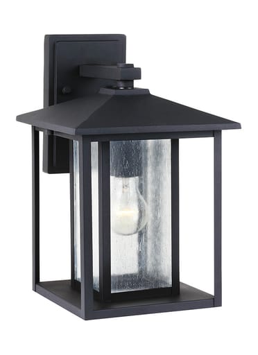 SEAGULL - SEA 88027-12 LG OUTDOOR LANTERN BLACK