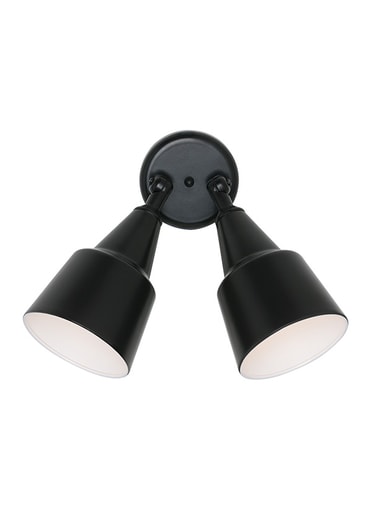 SEAGULL - 2 Light Adjustable Swivel Flood Light - Black