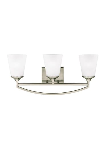 SEAGULL - SEA 4424503-962 THREE LIGHT WALL / BATH HANFORD