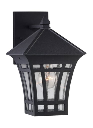SEAGULL - SEA 88132-12 OUTDOOR LANTERN ONE LIGHT BLAC
