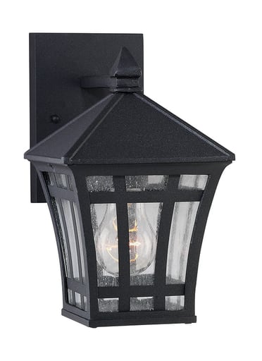 SEAGULL - SEA 88131-12 OUTDOOR LANTERN ONE LIGHT BLAC