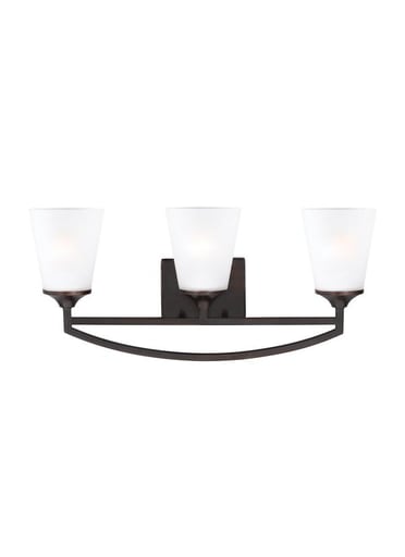 SEAGULL - SEA 4424503-710 THREE LIGHT WALL / BATH HANFORD