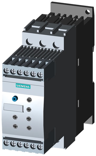 Siemens - Siemens 3RW4024-1BB14 200 to 480 VAC 12.5 Amp 3-Pole 2NO 1CO Soft Starter