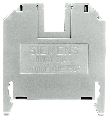 Siemens - Siemens 8WA1204 Size 16 Beige Thermoplastic Through-Type Screw Terminal Block