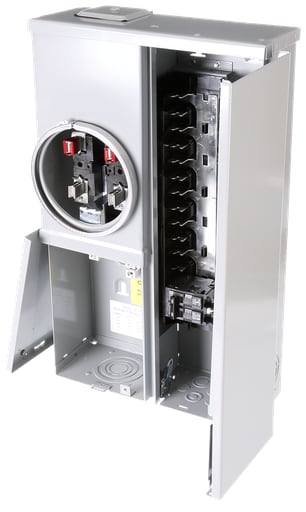 Siemens - Siemens MC1224B1100ESC 120/240 VAC 100 Amp 1-Phase 3-Wire Ring Type Combination Meter Load Center, 23.6" x 14.5" x 5"