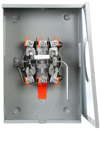 Siemens - Siemens 40405-025 600 VAC 200 Amp 3-Phase 3-Wire 5-Jaw 1-Position Lever Bypass Ringless Meter Mounting Equipment