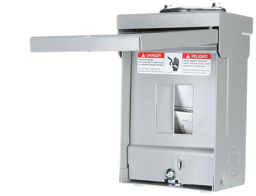 Siemens - Siemens W0204ML1060U EQ 60 Amp 2-Space 4-Circuit DIY Outdoor Main Lug Load Center