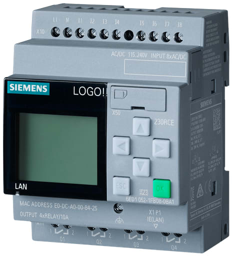 Siemens - S-A 6ED10521FB080BA1 LOGO 230RCE, 8
