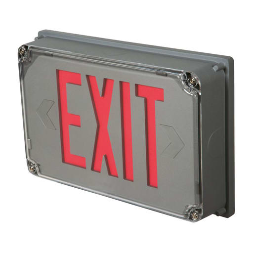 Cooper Lighting - Metalux ux71whsd Exit Lighting LED, With battery, Single Face, White color finish, self diagnostics
