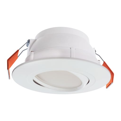 Cooper Lighting - Halo RA6069S1EWHDMR RA 6 in. LED Adjustable Gimbal with Selectable CCT (2700K-5000K), White direct Mount