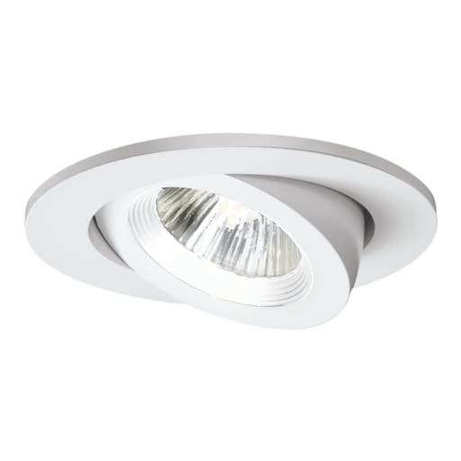 Cooper Lighting - Halo 3009WHWB 3" Trim Adjustable 35 Degree Gimbal White with White Baffle