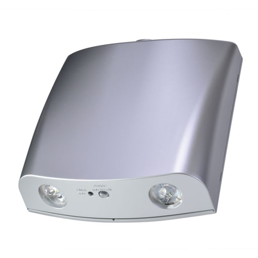 Cooper Lighting - Metalux SELDWA50SD 2 Rotable Heads, NiCad, Self Diag. Wet Location, 50 ft. coverage, Silver