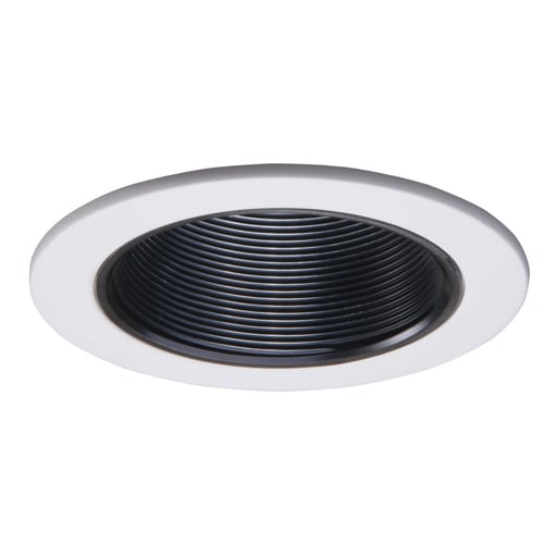 Cooper Lighting - Halo 993P 4" Trim Coilex Baffle White Trim with Black Baffle