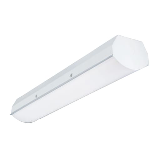 Cooper Lighting - Metalux HVSL8-4-LD4-2STD-40-UNV-C-EDC1 Harmony Vandal Resistant Linear Steel LED, 2 LED Rows, Standard Output, 4000K, Clear Lens