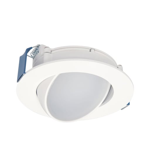 Cooper Lighting - Halo HLA406FL9FS1EMWR 4" Field Selectable Adjustable Round Directional, 600lm, Matte White
