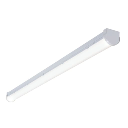 Cooper Lighting - Metalux 4slstp5535dd-unv Lensed LED Strip Light, 49W, 120-277V, 80 CRI, 3500K, 5620 Lumens Post Painted with High Reflective Paint