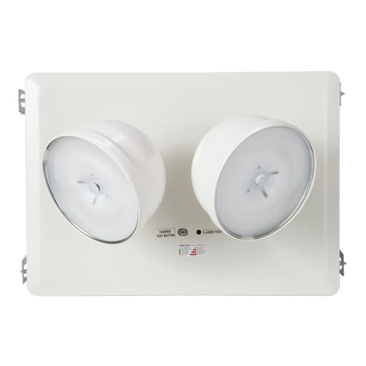 Cooper Lighting - Metalux selmrec25r10sd Recessed Emergency Light, 25 FT, 10W Remote capacity, Self-Diagnostic