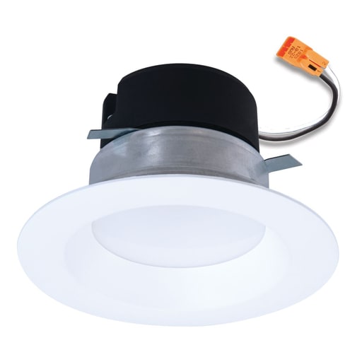 Cooper Lighting - Halo LTSS4069FS351EWHWR 4-inch LED retrofit module, smooth splay, baffle trim,600 Lumens,90 CRI min, 3000K, 4000K, 5000K selectable CCT,120V,Recyclable, Matte White finish