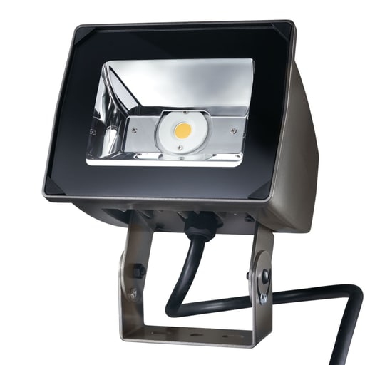 Cooper Lighting - Lumark NFFLD-S-C70-T-UNV Night Falcon Small, 20W, 4000K, 120-277V, 6x6, Trunnion, Carbon Bronze