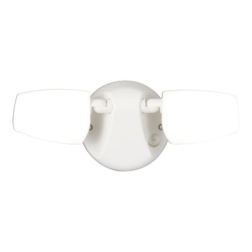 Cooper Lighting - Halo FT28VCW Security Flood, Twin head floodlight, White, 3000K, 4000K, 5000K, 2200 Lumens, 20W, 120V