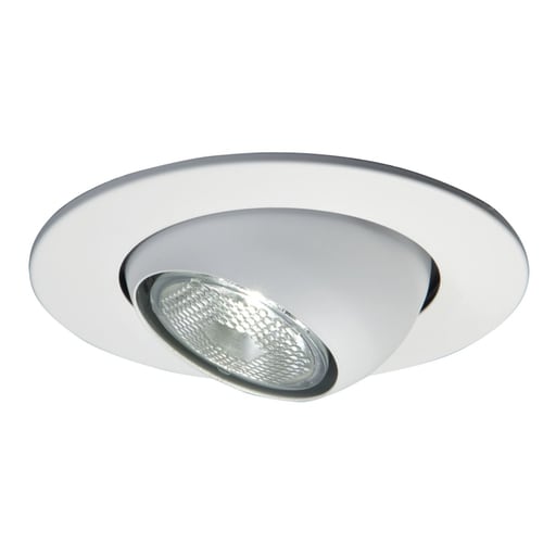 Cooper Lighting - Halo 5071P 5" Trim PAR20 Eyeball White Trim with White Eyeball, 30 Degree tilt