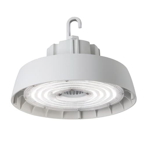 Cooper Lighting - Metalux UHB-30-UNV-L840-CD-U Metalux LED Round High Bay, 4000K, 120/277V, White, 30000 lumens, 0-10V Dimming, 6ft Cords, Hook and 1/2" threaded hub mounting