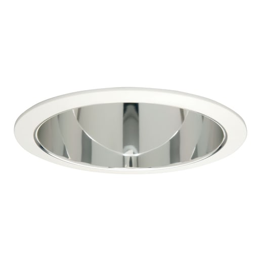 Cooper Lighting - Halo 405SC 6" Trim Full Reflector - Socket Supporting White Trim with Clear Specular Reflector