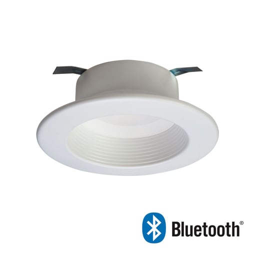 Cooper Lighting - Halo RL4099BLE40AWH 4" Smart Bluetooth LED Recessed Downlight with Adjustable Color Temperature (2700K-5000K) and Lumens, White