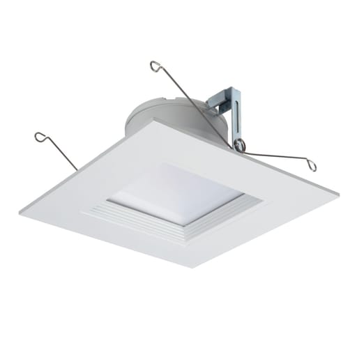 Cooper Lighting - Halo RSQ6089FS1EMWWB 6" all- purpose square LED module, 90 CRI, selectable color temp (2700K-5000K CCT), 800 lumens, white
