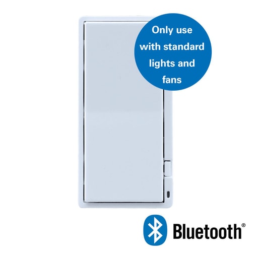 Cooper Lighting - Halo HIWMAS1BLE40AWH HALO Home In-Wall Smart Switch ,1st generation, Bluetooth Mesh wireless control, 4.0,Matte White Finish