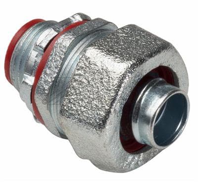 TOPAZ - Topaz Corp 471S 1/2 Inch Zinc Plated Malleable Iron Straight Insulated Throat Liquidtight Connector