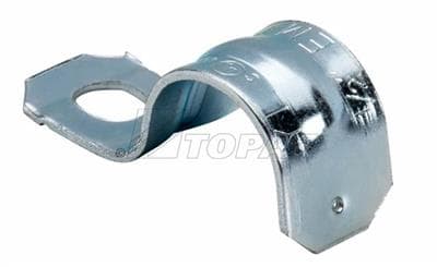 TOPAZ - Topaz Corp 515 1-1/2 Inch Zinc Plated Steel 1-Hole EMT Snap-On Strap