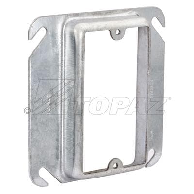TOPAZ - TPZ C4455 4"SQ STL RING RAISED 3/4"