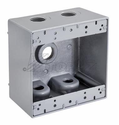 TOPAZ - TPZ WDB2575 3/4" 5 HOLE DEEP 2-GANG
