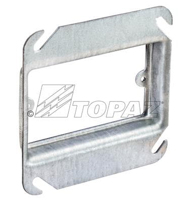 TOPAZ - TPZ C4454 4"SQ STL RING RAISED 5/8"