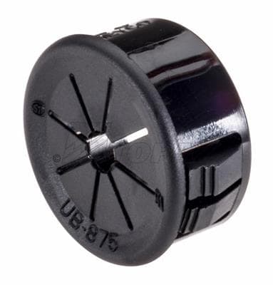 TOPAZ - Topaz UB875 0.875" (1/2" Knockout) Universal Bushing, 6/6 Nylon, Black