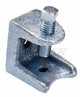 TOPAZ - Topaz Corp 122 1/4-20 Inch Zinc Plated Malleable Iron Beam Clamp