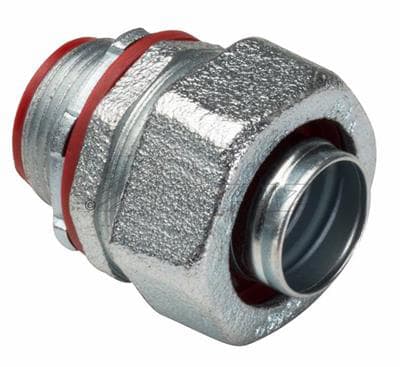 TOPAZ - Topaz Corp 472S 3/4 Inch Zinc Plated Malleable Iron Straight Insulated Throat Liquidtight Connector