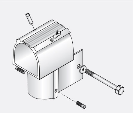Unirac Inc - Unirac 403214C 2" Large Array Rear Cap, Mill Finish Aluminum