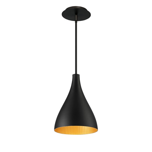 Wac Lighting - WAC PD-W55809-BK/GR COPA 9" OUTDOOR RUBBED PENDANT 3000K