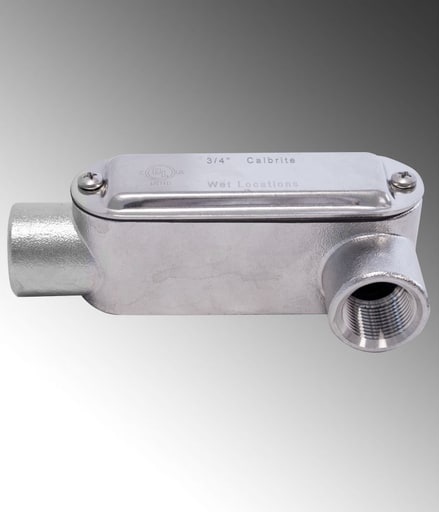Cal Pipe - Calpipe Industries, Inc. S60700LL00 3/4 Inch Stainless Steel LL Conduit Body