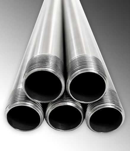 Cal Pipe - Calbrite S62010CT00 2" x 10ft Stainless Steel Rigid Conduit w/Coupling, Type 316
